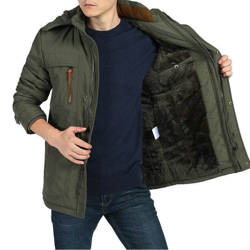 Winter Clothing Brands - Thick Warm Outerwear Big Size Multi-pocket