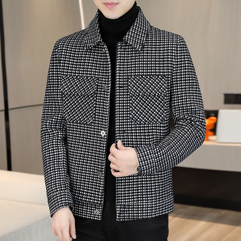 Winter Clothing Brands - Brand Winter Plaid Woolen Jackets Men