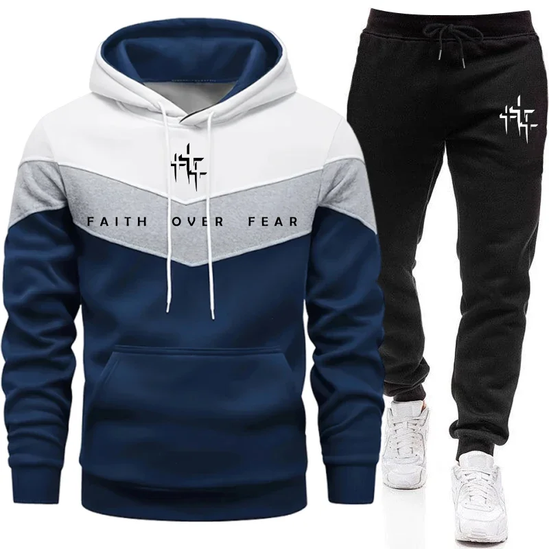 Faith Over Fear Men's Tracksui - Winter Clothing Men recension och pris