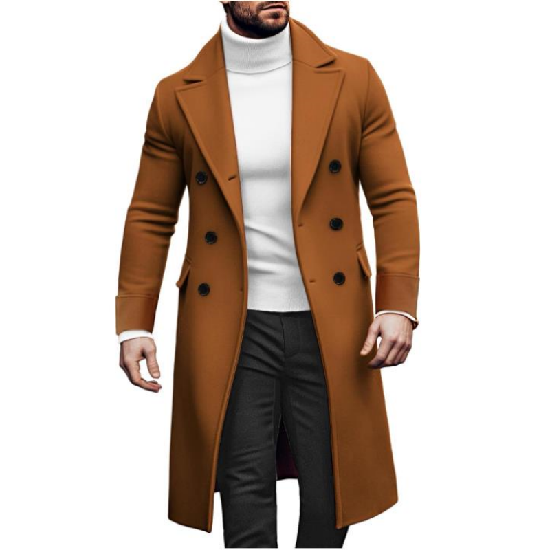 Men Long Double-breasted Coat  - Winter Clothing Types recension och pris