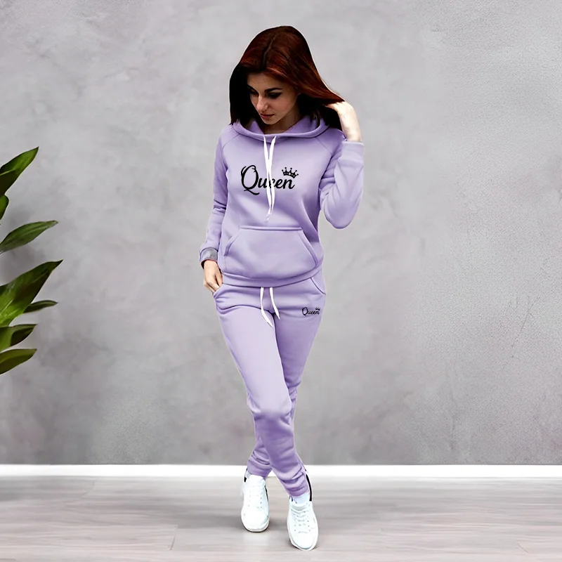 Womens Tracksuit Queen Letter  - Winter Clothing recension och pris