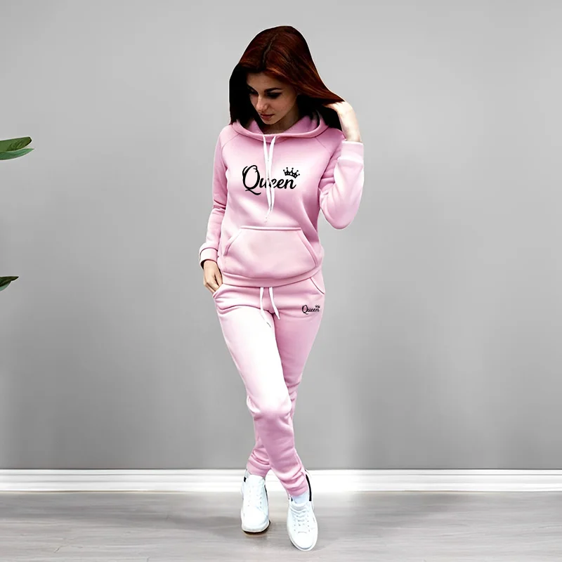 Womens Tracksuit Queen Letter  - Winter Clothing recension och pris