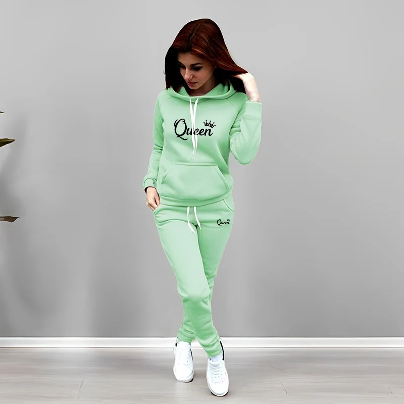 Womens Tracksuit Queen Letter  - Winter Clothing recension och pris