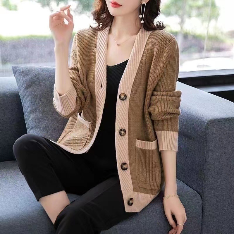 Loose Long Sleeve Cardigan Wom - Winter Clothing Factory Outlet recension och pris