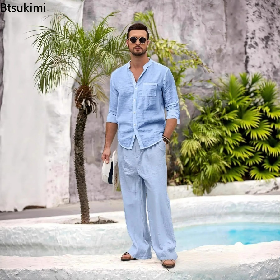 New Men's Casual Cotton Linen  - Winter Clothing Men recension och pris