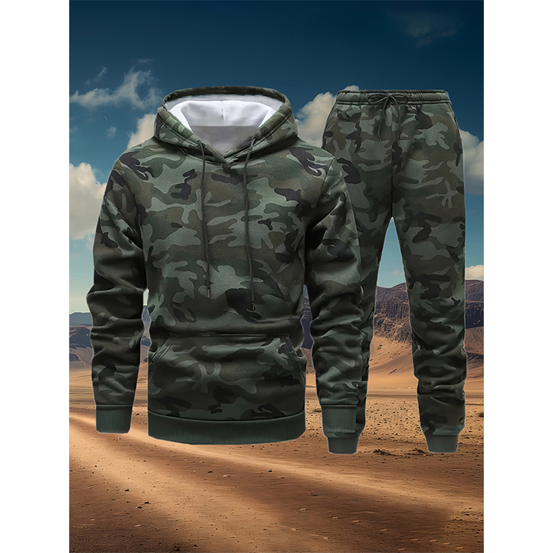 Autumn Camouflage 3D Print Hoo - Winter Clothing recension och pris