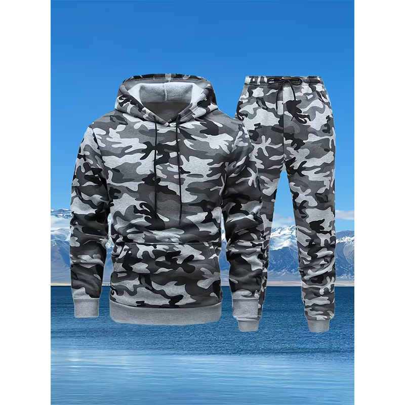 Autumn Camouflage 3D Print Hoo - Winter Clothing recension och pris