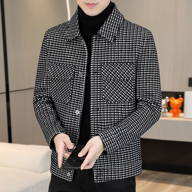 Brand Winter Plaid Woolen Jack - Winter Clothing Brands recension och pris