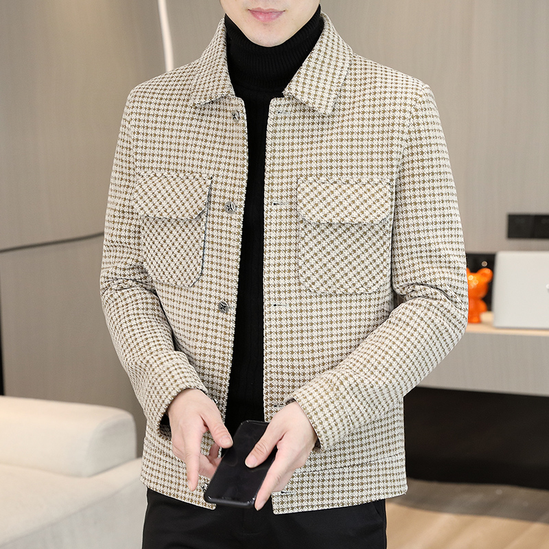 Brand Winter Plaid Woolen Jack - Winter Clothing Brands recension och pris