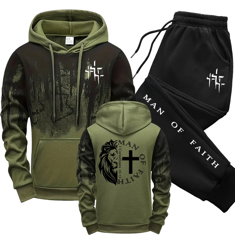 Man of Faith Pattern Men's Set - Winter Clothing recension och pris