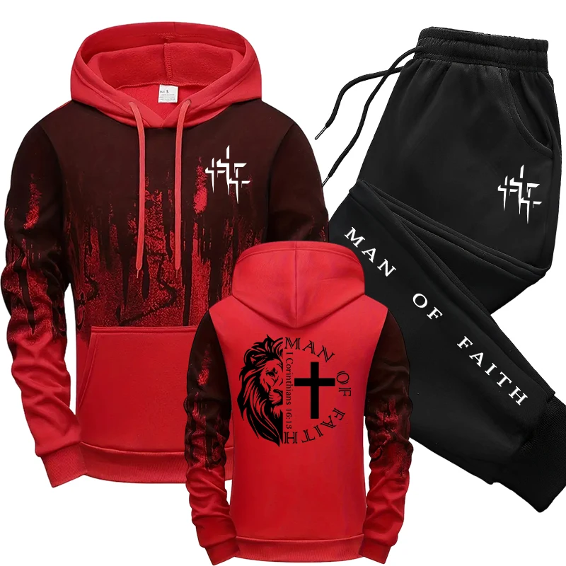 Man of Faith Pattern Men's Set - Winter Clothing recension och pris